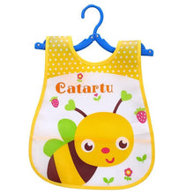Load image into Gallery viewer, Fashion Printed Adjustable Animal Plastic Waterproof Lunch Feeding Bibs Feeding Cloth for Children In Modern Design