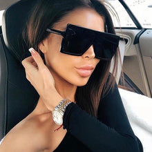 Load image into Gallery viewer, Oversized Modern Luxury Big Frame Square Women Sunglasses New Brand Designer With UV400 Protection Sunglasses oculos masculino