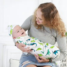 Load image into Gallery viewer, Newborn Wrapping Swaddle Baby Envelop Wrap Blanket Baby Hat Sleeping Bag Set Sleep Bag
