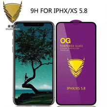 Load image into Gallery viewer, 3PCS Tempered Glass OG Screen Protector for iPhone 14 13 12 11 Pro XS Max X XR Full Glue Cover Big Curved 7 8 Full Coverage Screen Protector iPhone Glass Screen Protector