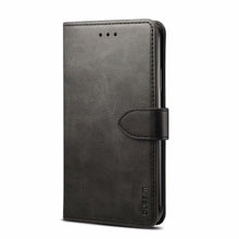 Load image into Gallery viewer, Luxury Red Leather Magnetic Flip Case For Iphone 14 12 13 11 11 Pro Max Xr Xs Max X Wallet Cover For iphone Leather Wallet Case Card Slots Kickstand Magnetic Buckle Flip Phone Cover