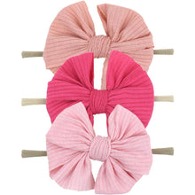 Load image into Gallery viewer, Modern Luxury Elegant Baby Girls Headband Turban Photography Props Baby Hair Accessories Bow 3 Pcs Set For Girls Baby