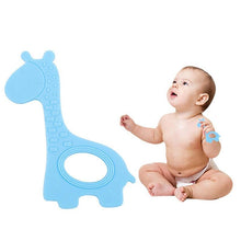 Load image into Gallery viewer, New Cute Giraffe Appease Teether Toy Teething Chew Toddler Silicone Natural Organic Food Perfect For Baby Boys and Girls