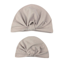Load image into Gallery viewer, Modern popular Mother and Daughter Turban Headband Set Girls Headwear Mother and Baby Turban Headbands Set Lovely Knot Beanie Baby Hair Accessories