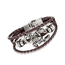 Load image into Gallery viewer, Trendy Modern Jewelry Leather Bracelet Men Braided Multilayer Anchor Bracelets Ladies Rope Chain for Male Jewelry Classic Style