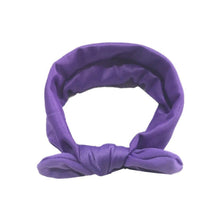 Load image into Gallery viewer, Baby Solid Bowknot Hairband Cute Soft Head Elastic Headband Princess Cute Headband Headwear Hair Accessories For Girls
