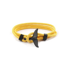 Load image into Gallery viewer, Whale Tail Anchor Bracelets Men And Women Charm Nautical Survival Rope Chain Bracelet Male Wrap Metal Hooks Fashion Gift