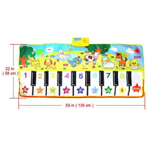 Load image into Gallery viewer, Musical Mat With Animal Voice Baby Piano Playing Carpet Music Game Instrument Toys Early Educational Toys For Kids