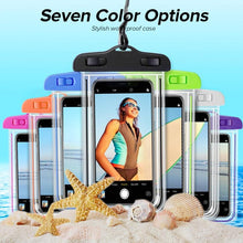 Load image into Gallery viewer, Swimming Bags Waterproof Phone Case Water proof Bag Mobile Phone Pouch Cover for iPhone 12 Pro Xs Max XR X 8 7 Phone Case Bag With Lanyard Compatible with iPhone