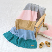 Load image into Gallery viewer, Baby Blankets Knitted Swaddle Wrap Envelopes for Stroller Bedding Blankets for Infants Soft Warm Sleep Covers Blanket for Kids