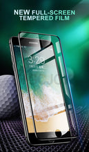 Load image into Gallery viewer, 100D Curved Edge Full Cover Tempered Glass On The For iPhone 7 8 Plus Screen Protective Glass For iPhone 7 8 6 6S Plus Film Shock Absorbent Heavy Duty Protective Screen Glass