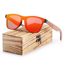Load image into Gallery viewer, Polarized Black Walnut Wood Sunglasses Men Square Women Sun Glasses UV400 Oculos Gafas Oculos de sol masculino