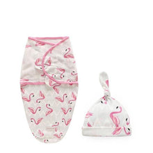 Load image into Gallery viewer, Newborn Wrapping Swaddle Baby Envelop Wrap Blanket Baby Hat Sleeping Bag Set Sleep Bag