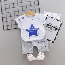 Load image into Gallery viewer, Modern Elegant Luxury Baby Boys Costume Star Camouflage Tracksuit Tops Pants 2PCS