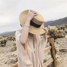 Load image into Gallery viewer, Women’s Straw Fedora with Metallic Bee Accent