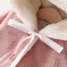 Load image into Gallery viewer, Modern New Christmas Winter LuxuryElegant Cute Elk Cartoon Hooded Soft Coat Cape for Baby Girls