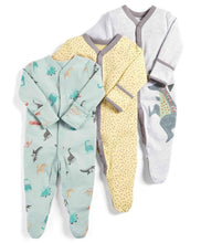 Load image into Gallery viewer, 3Pcs Baby unisex Rompers Long Sleeve Sleep suit Cartoon Jumpsuit Baby Pajamas Stes For Kids Between 0-12Months
