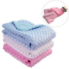 Load image into Gallery viewer, Baby Newborn Thermal Soft Fleece Swaddling Blanket, Solid Bedding Set Cotton Quilt for Infants Baby Kids