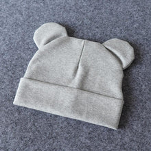 Load image into Gallery viewer, Baby Cap With Ears Cotton Warm Newborn Accessories Baby Hat For Kids Infant Toddler Beanie Cap