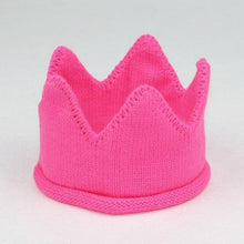 Load image into Gallery viewer, Modern Luxury New Trend Baby Hat Girls and Boys Crown Knitted Cap Toddler Empty Top Hats Newborn Design Woolen Yarn Bonnet For Kids