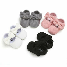 Load image into Gallery viewer, Baby Newborn Infant First Walker Leather Soft Sole Princess Bowknot Shoes Elegant Style Perfect Gift For Baby Girl