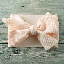 Load image into Gallery viewer, Newborn Large Bow Headwrap for Baby Girl Fabric Messy Bow Headband Turban Bowknot Tie