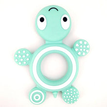 Load image into Gallery viewer, Baby Silicone Teethers Food Cute Turtle Tiny Teething Baby Shower Gifts Cartoon Animals Teether
