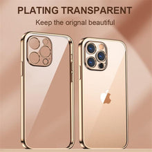 Load image into Gallery viewer, Elegant Unisex Clear Transparent Soft Case For iPhone 13 Pro Max 12 11 13Pro 14 Shockproof Ultra Thin Bumper Cover Luxury Cover Back Cover for iPhone