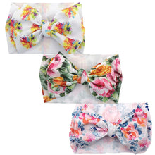 Load image into Gallery viewer, Modern Luxury Elegant Baby Girls Headband Turban Photography Props Baby Hair Accessories Bow 3 Pcs Set For Girls Baby