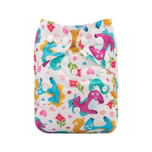 Load image into Gallery viewer, Baby One Size Fits All Reusable Baby Cloth Diaper with Microfiber Insert Diaper For Baby Boys and Baby Girls In Modern New Printed Design