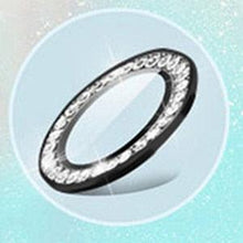 Load image into Gallery viewer, 2023 New Diamond Bling Metal Ring Glass Protective Cap For iPhone 14 13 12 11 Pro Max Mini Camera Lens Circle Protector Paste Tempered Glass Camera Cover Camera Lens Protector