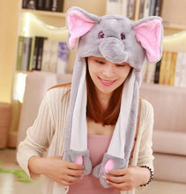Load image into Gallery viewer, Modern Elegant Winter Interesting Girls Animals Ear Moving Jumping Hats Children and Adults Women Warm Rabbit Winter Caps In Modern Design