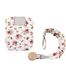 Load image into Gallery viewer, Floral Vintage Newborn Double Side Bibs Boys Girls Waterproof Linen Cotton Saliva Towel