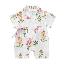 Load image into Gallery viewer, Summer Baby Girl/Boys Clothing Short-sleeved Rompers Jumpsuit Floral Print Cute Soft Newborn Infant Baby Playwear For Girls and Boys Kids