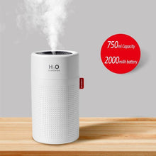 Load image into Gallery viewer, Wireless Air Humidifier USB Portbale Aroma Diffuser 2000mAh Battery Rechargeable Umidificador Essential Oil Humidificador Mist Maker