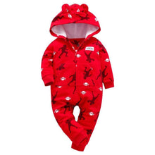 Load image into Gallery viewer, Modern Infant Baby Rompers Coral Fleece Animal Overall Baby Halloween Xmas Costume Clothes Baby jumpsuit Romper For Kids