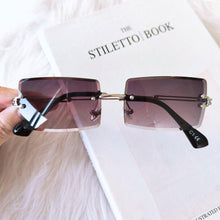 Load image into Gallery viewer, Fashion Rimless Women Trendy Small Rectangle Sunglasses With High Quality metal frame And UV400 Protection