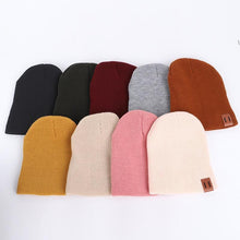 Load image into Gallery viewer, Warm Baby Winter Hat for Kids Beanie Knit Children Hats for Girls & Boys Baby Cap For Kids and Mother/Dad