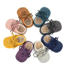 Load image into Gallery viewer, Newborn Baby Shoes Girls Boys Soft Warm Leather Prewalker Anti-slip Shoes Canvas Sports Sneakers Footwear Shoes