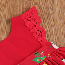 Load image into Gallery viewer, 0-24M Baby Girls Romper Dress Lace Short Sleeve Cartoon Print Jumpsuits Headband Unique Design