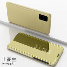 Load image into Gallery viewer, Smart Flip Phone Case For iPhone X XR XS 5 5S SE 7 8 6 6S Plus 11 12 13 Mini Pro Max 2020 Mirror Window Standing Holder Cover Mirror Screen Smart Plating Case 360 Full Body Ultra Thin Intelligent Protective Case