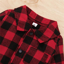 Load image into Gallery viewer, Spring Autumn Newborn Cotton Casual classic Plaid Collar Jumpsuit for Baby Boys / Girls In Elegant Retro Modern Style
