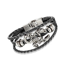 Load image into Gallery viewer, Trendy Modern Jewelry Leather Bracelet Men Braided Multilayer Anchor Bracelets Ladies Rope Chain for Male Jewelry Classic Style