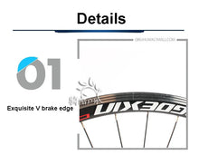 Load image into Gallery viewer, Cruiser Tour Bike Wheelset, Double Deck Rim, Front Wheel Disc, V Brake, Rear Back Wheels, Cassette and Screwed Hub, 36H, 700C