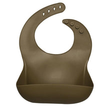 Load image into Gallery viewer, Silicon Breastplate Baby Bib Waterproof Solid Infant Bandana Bibs Newborn Feeding Burp Cloth Bib For Kids