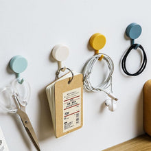 Load image into Gallery viewer, 10PCS Self Adhesive Wall Hook Strong Without Drilling Coat Bag Bathroom Door Kitchen Towel Hanger Hooks Home Storage Accessories Decorative Hooks Entrance Organizers with Self-Adhesive Hooks for Hanging Keys Towels