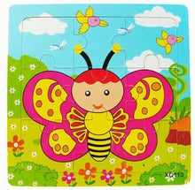 Load image into Gallery viewer, 1 Pcs Animal Wooden Puzzles For Children In Wooden 3D Mosaic Puzzles Kids Educational Toys Design For Baby Birthday Gifts