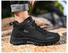 Load image into Gallery viewer, Brand Men Winter Snow Boots Waterproof Leather Sneakers Super Warm Men's Boots Outdoor Male Hiking Boots Work Shoes Size 39-47