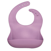 Load image into Gallery viewer, Silicon Breastplate Baby Bib Waterproof Solid Infant Bandana Bibs Newborn Feeding Burp Cloth Bib For Kids