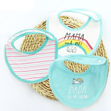 Load image into Gallery viewer, Moder 3PCS Baby Bibs Bandanna Lot Cotton Multi-style Triangle Cartoon For Infant Boys And Girls